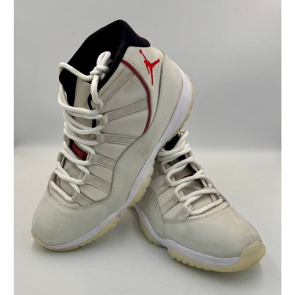 Nike Air Jordan 11 Retro Platinum Tint Mens White Sz 11 378037-016 # 412 - Picture 4 of 8